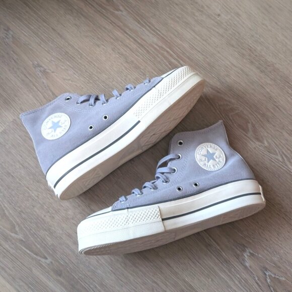 Converse Shoes - Converse Platform High Top Suede  cozy Sneaker